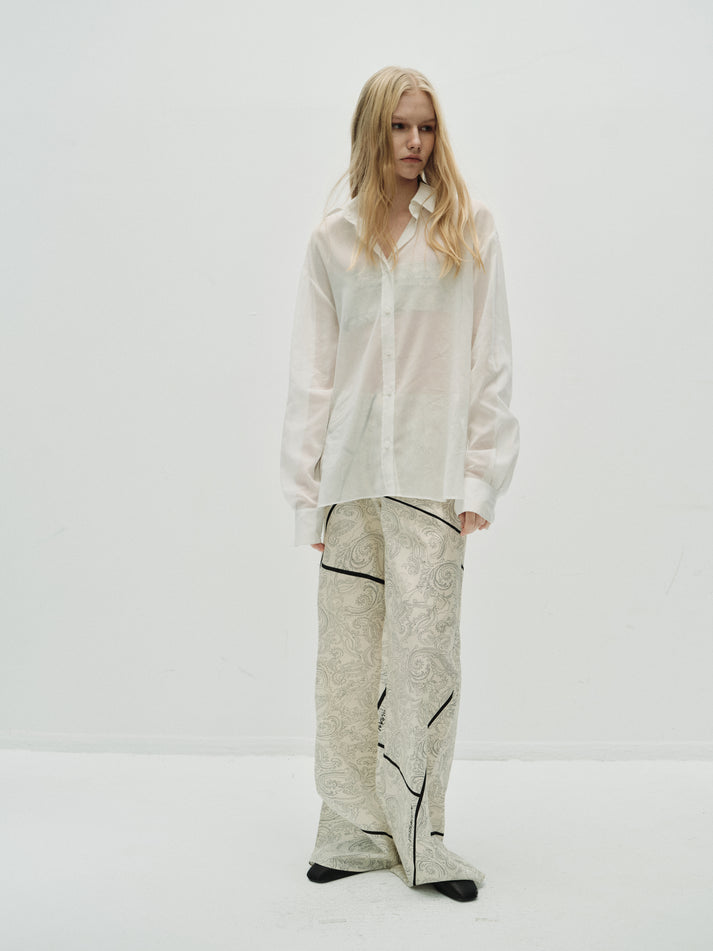 Roma silk trousers