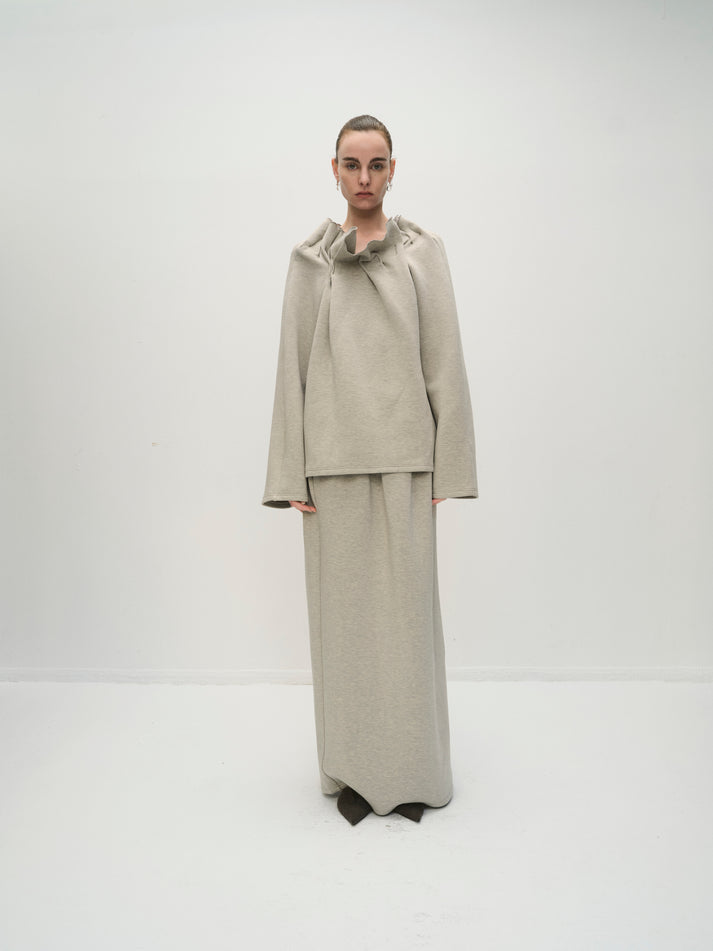 Tatiana gathered sweater