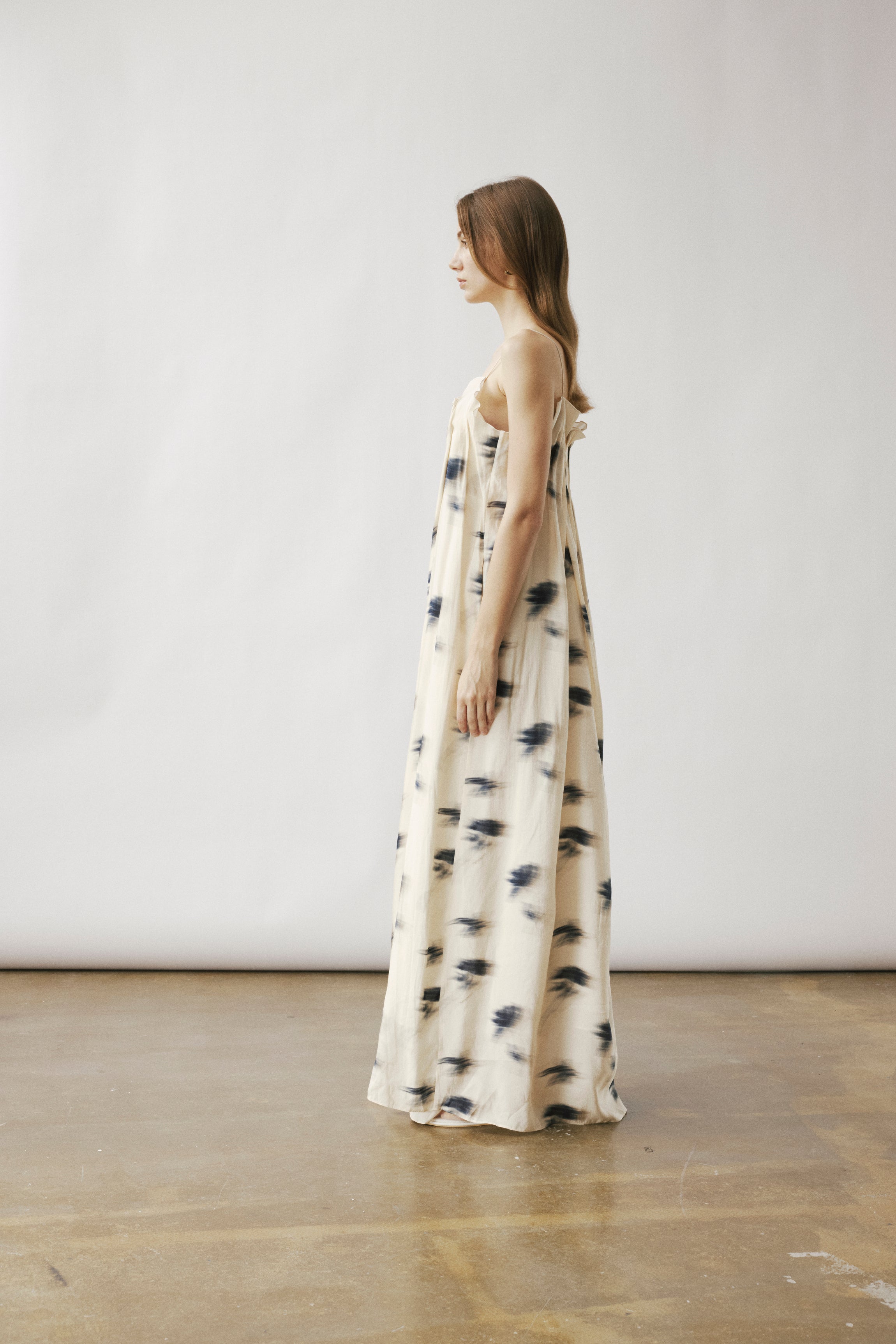 Nili gathered long dress