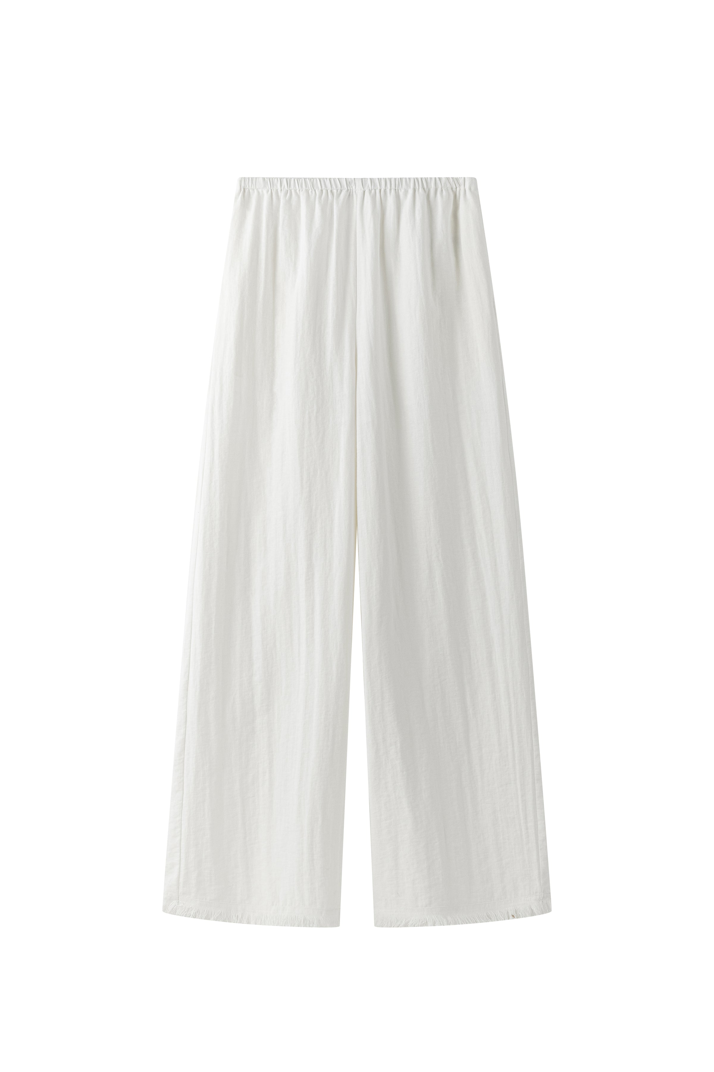 Cerise fringe trousers