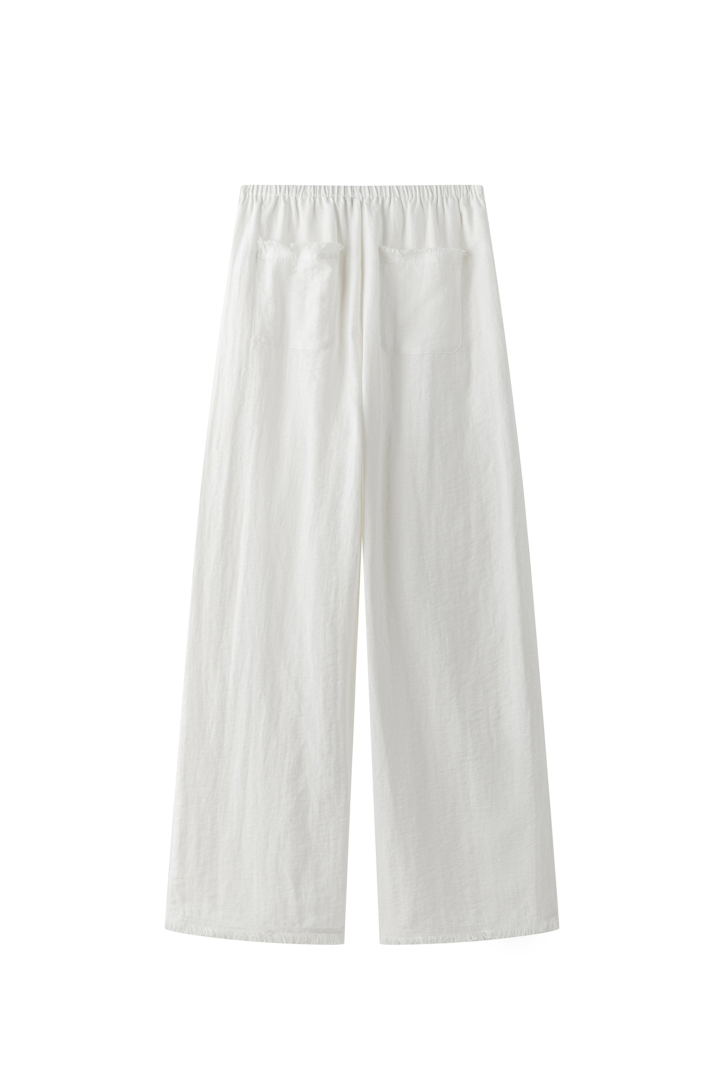 Cerise fringe trousers