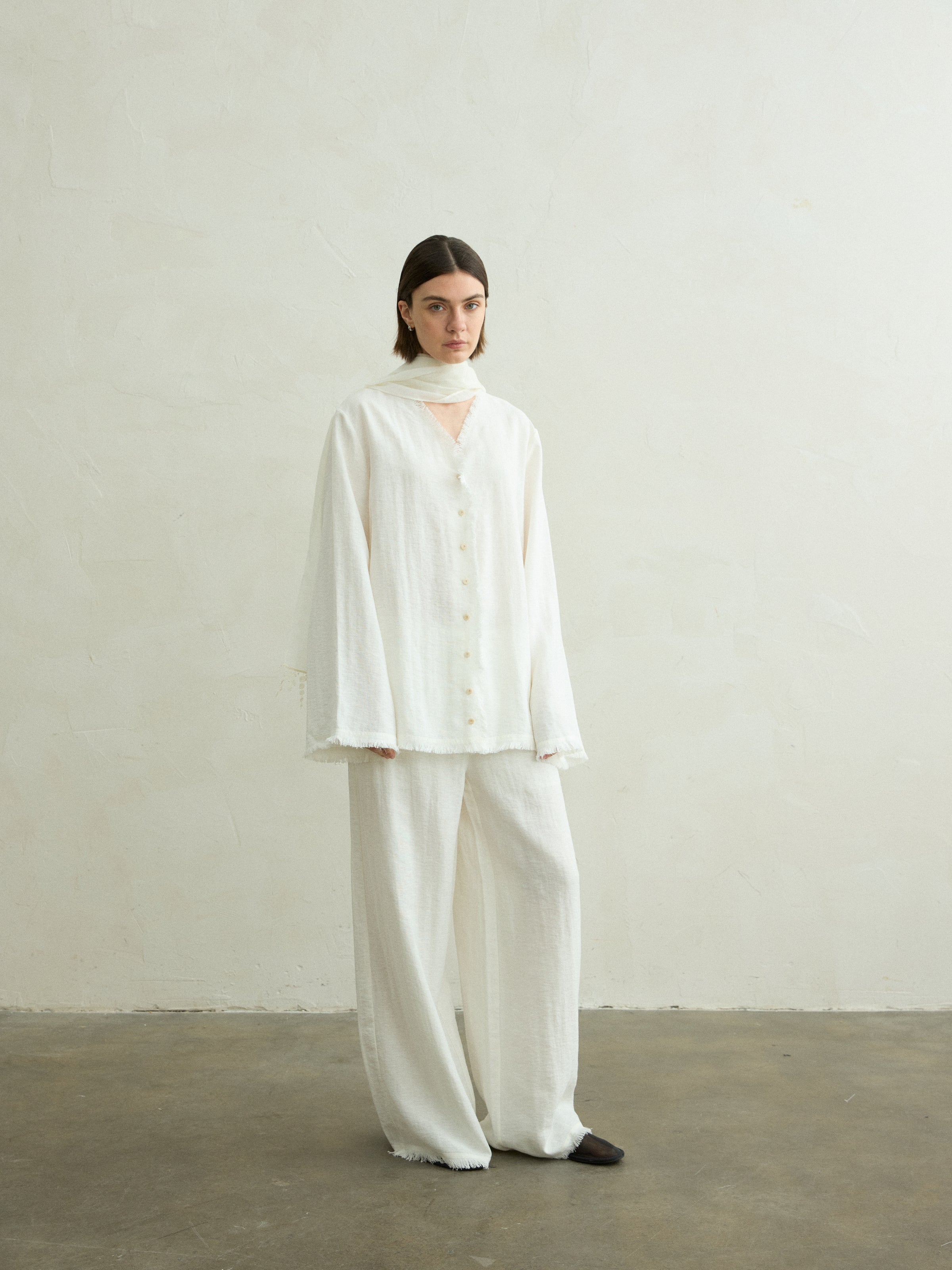 Cerise fringe shirt
