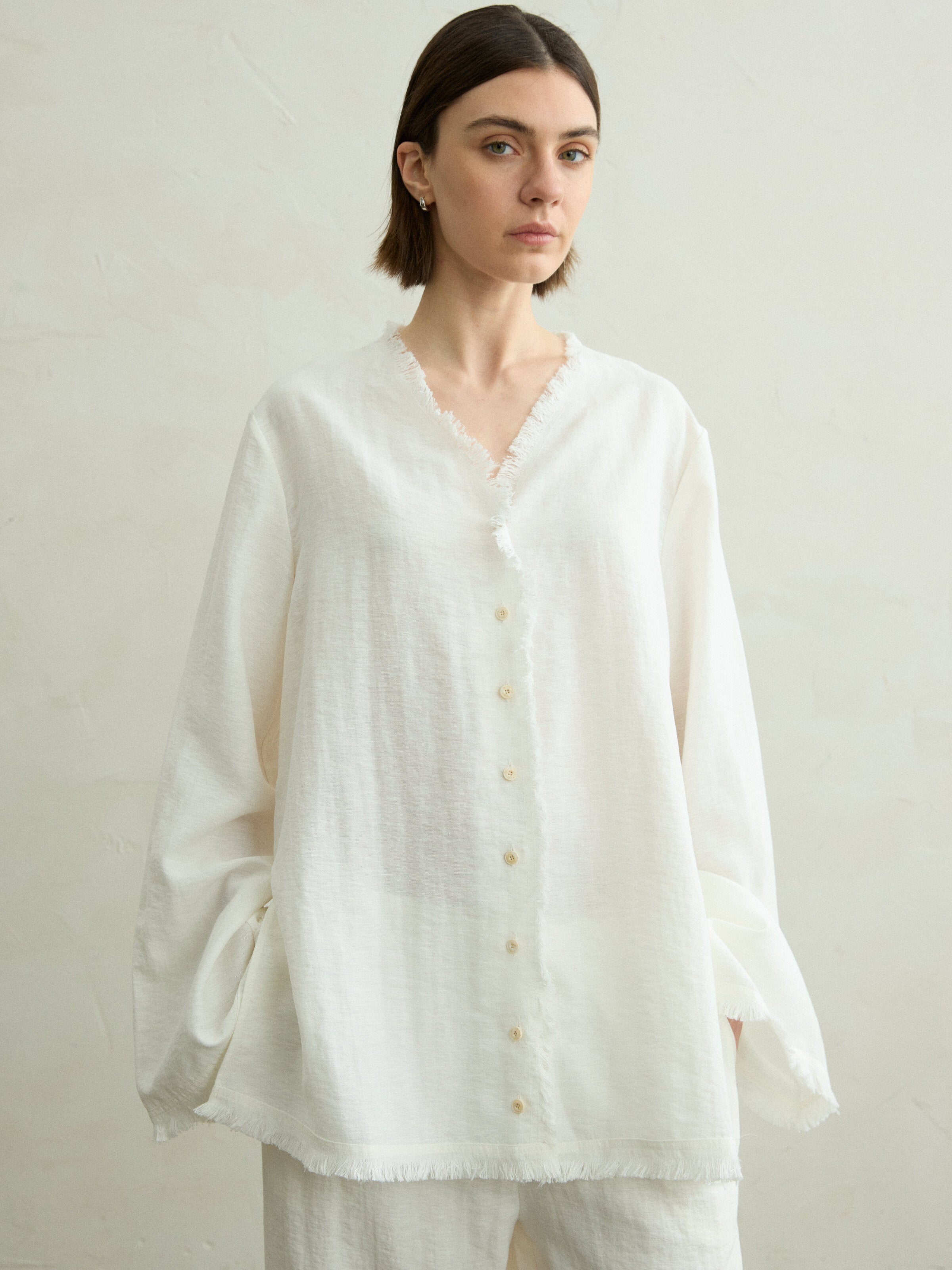 Cerise fringe shirt