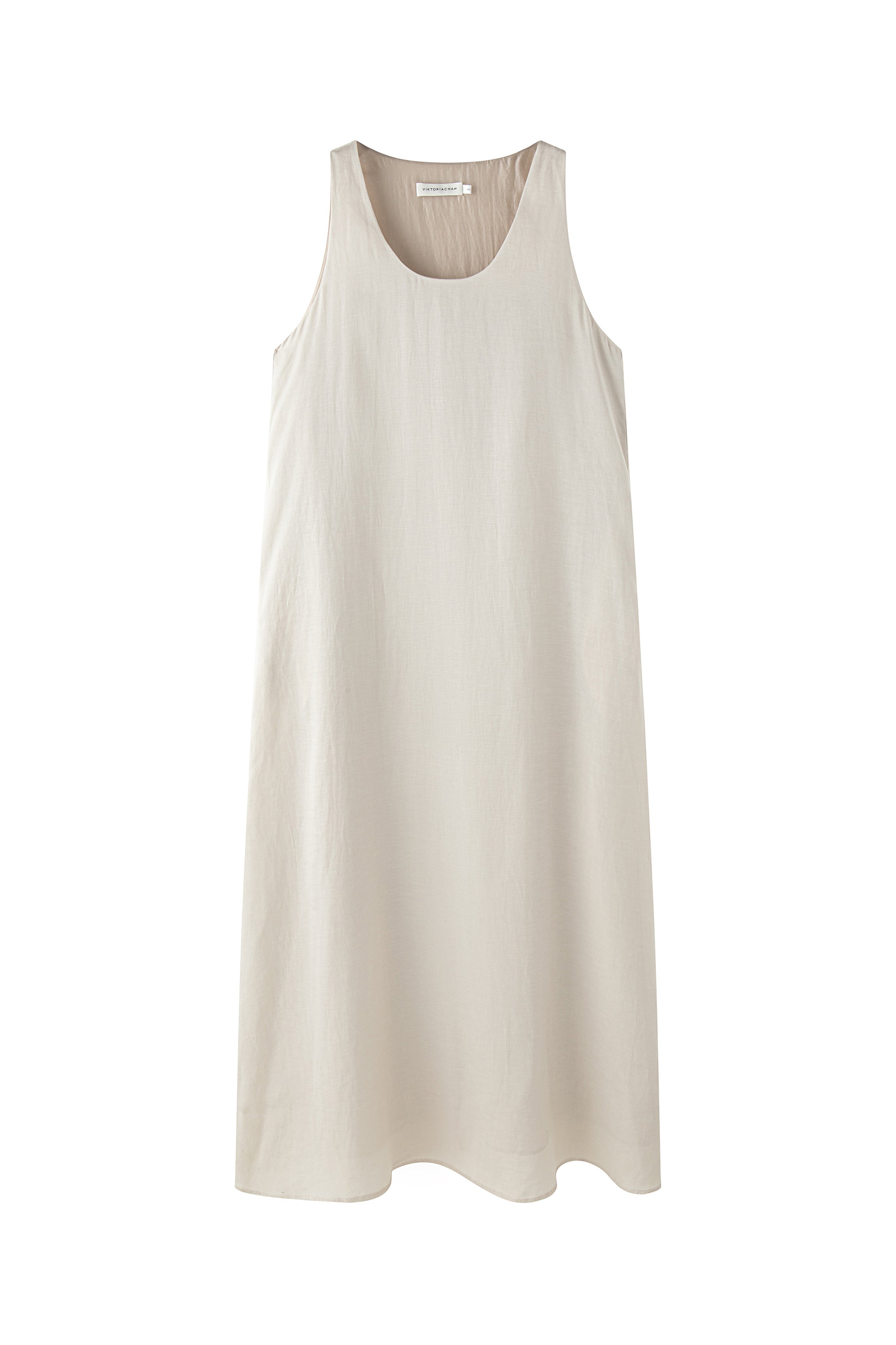 Kalida satin linen dress