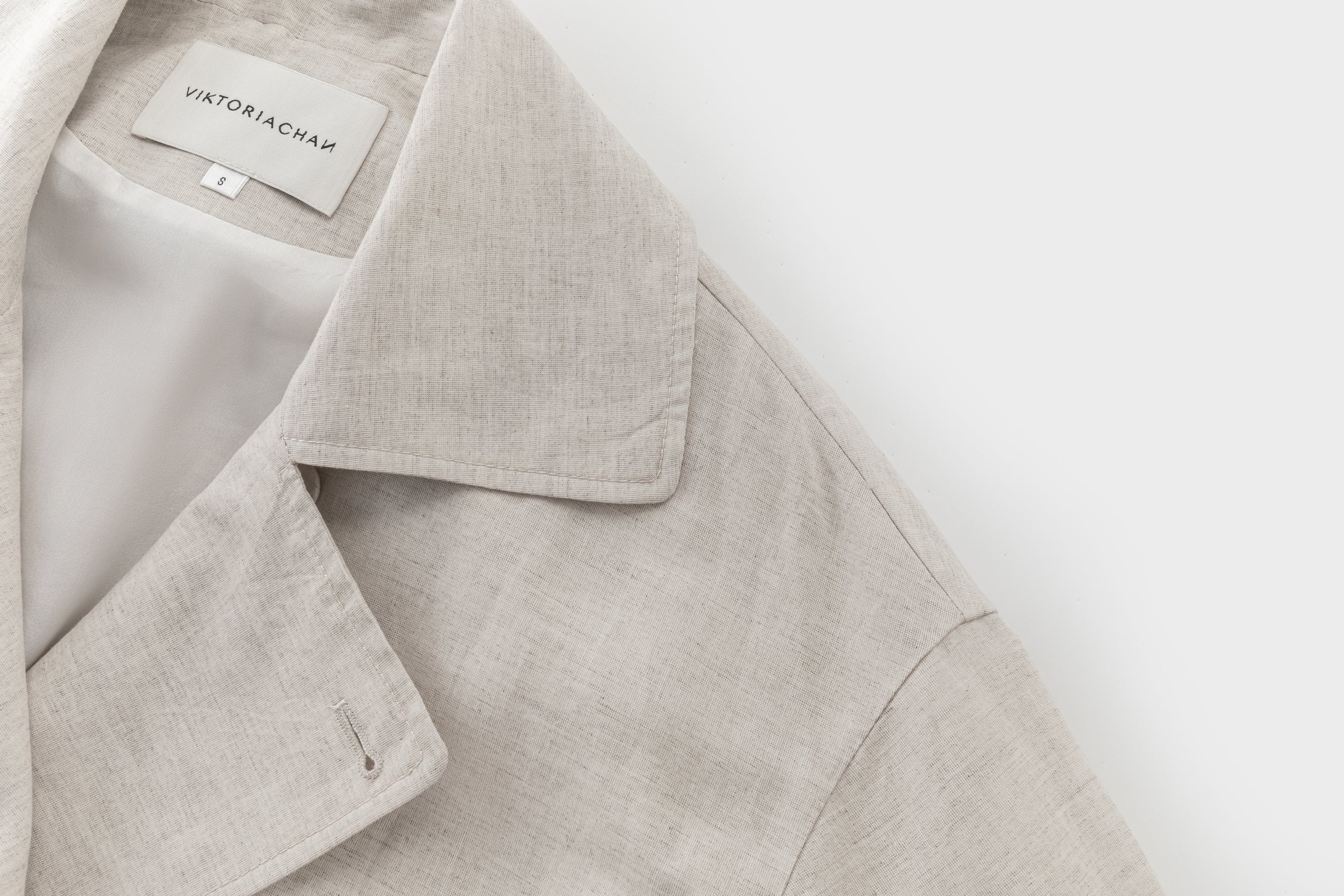 Nili linen silk trenchcoat