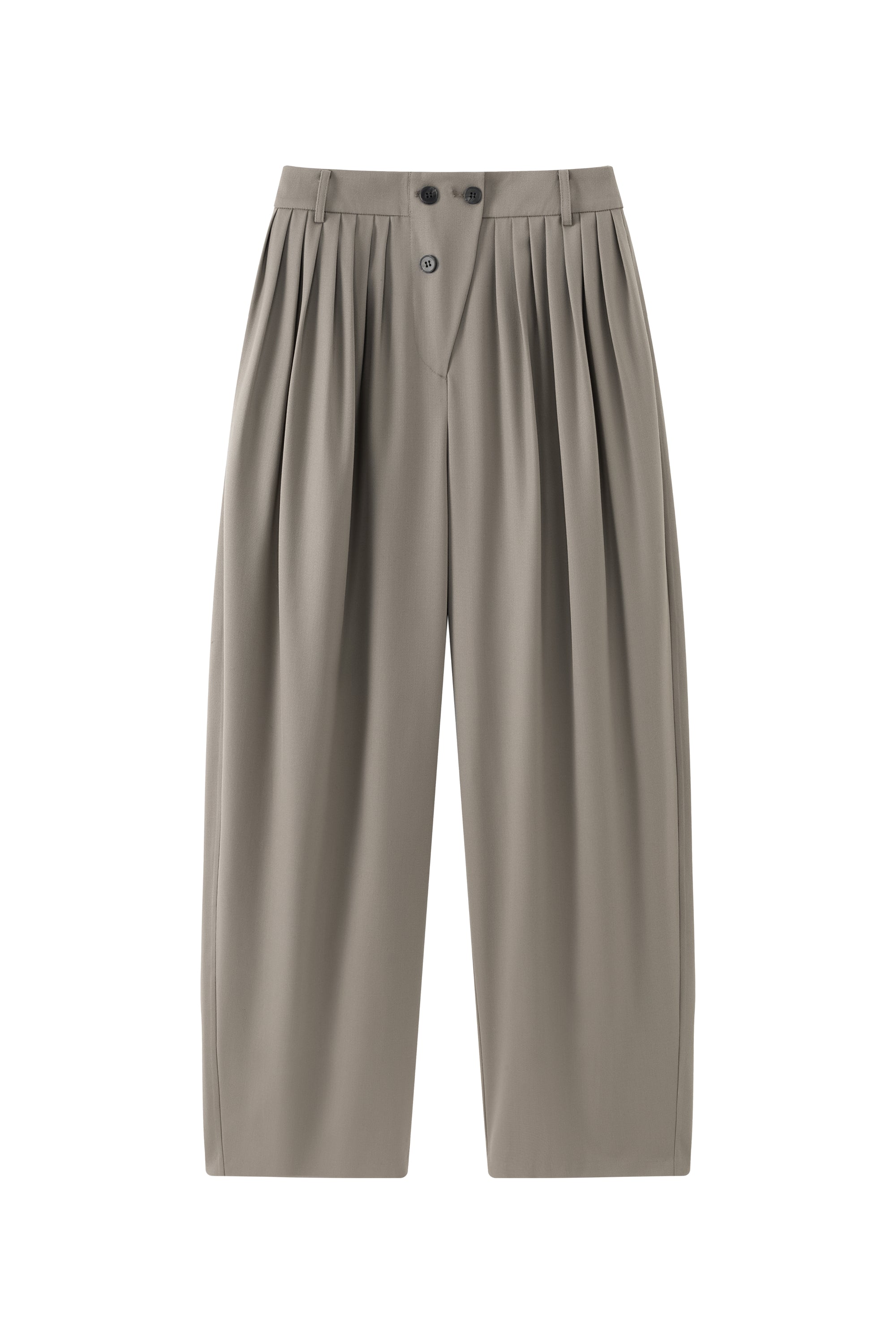 Larissa pleated wool trousers