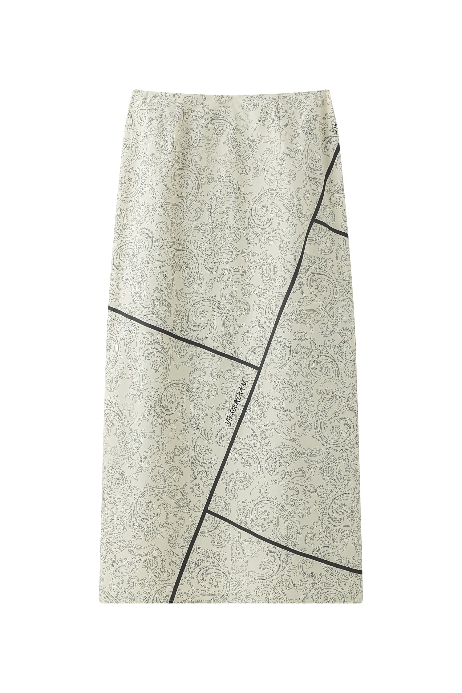 Roma silk skirt