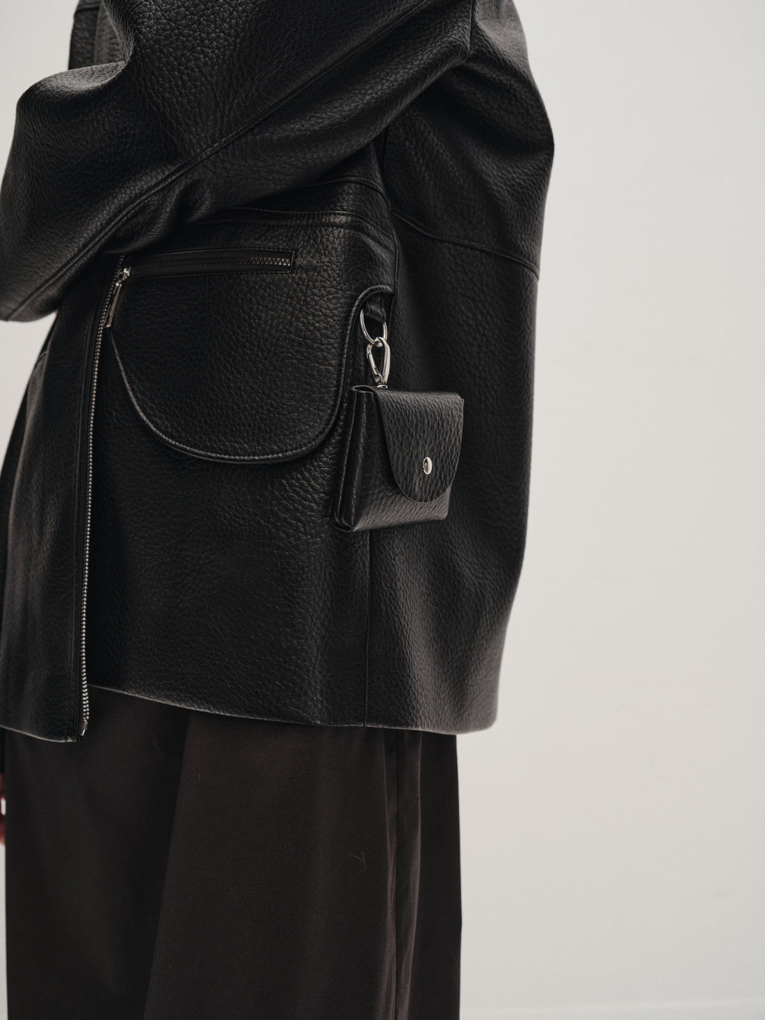Cosmo midi leather jacket