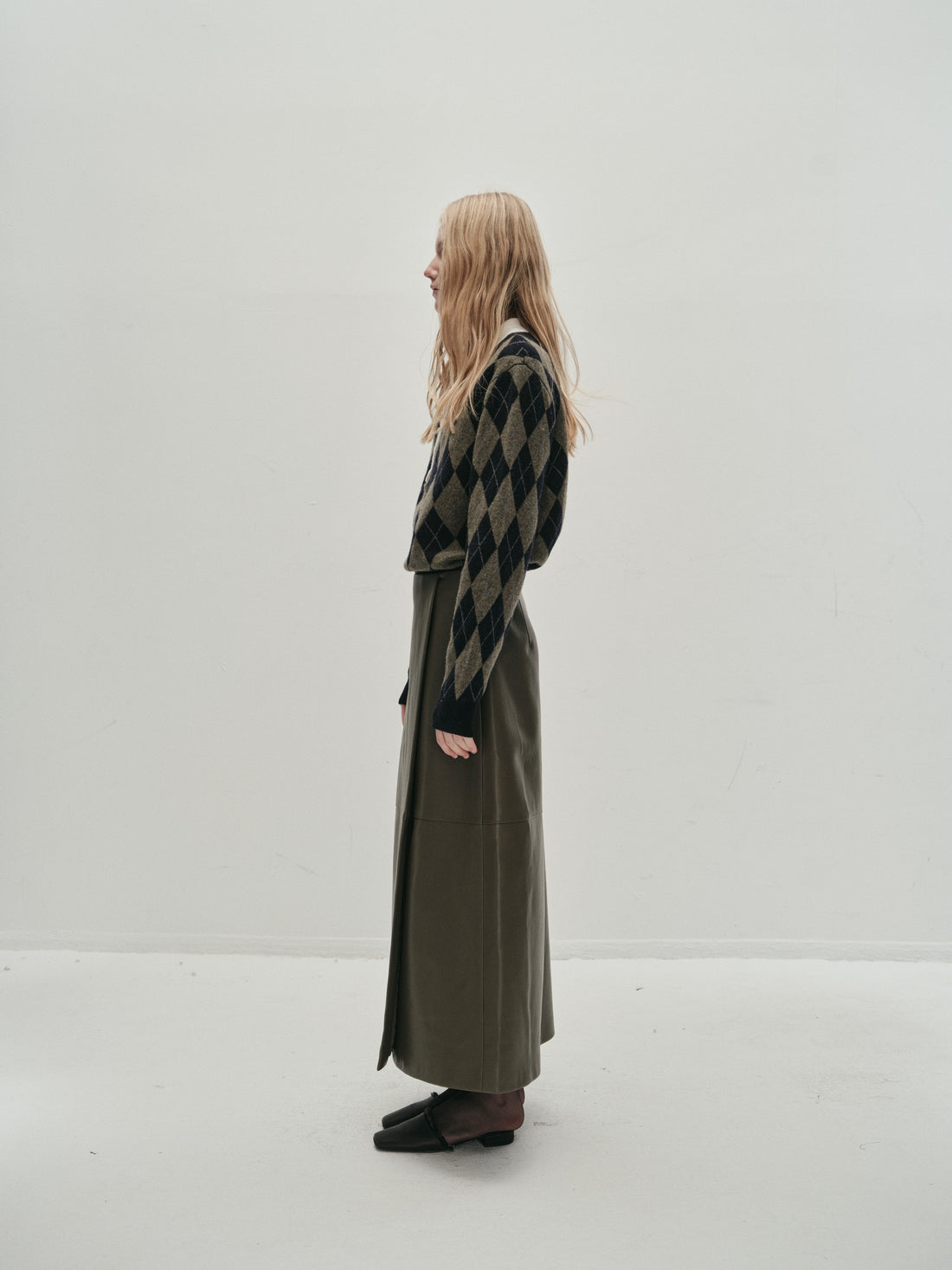 Araki checked knit