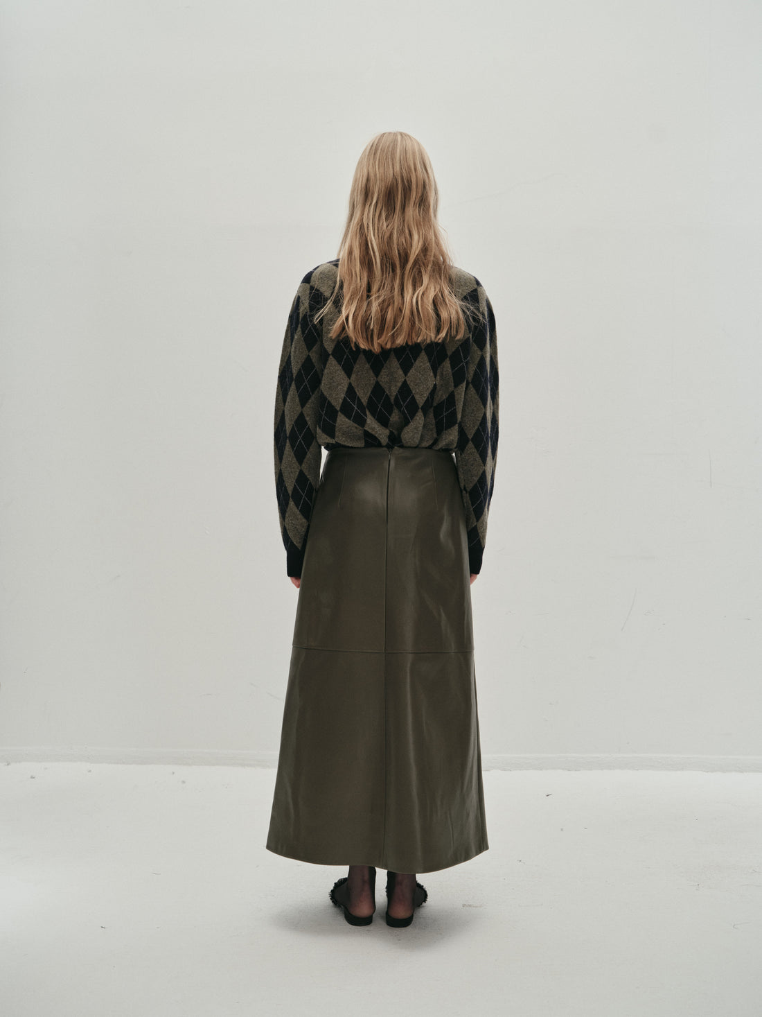 Araki checked knit