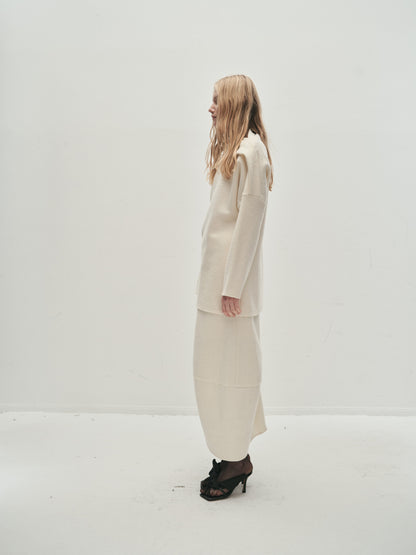 Rhea folded neckline blouse