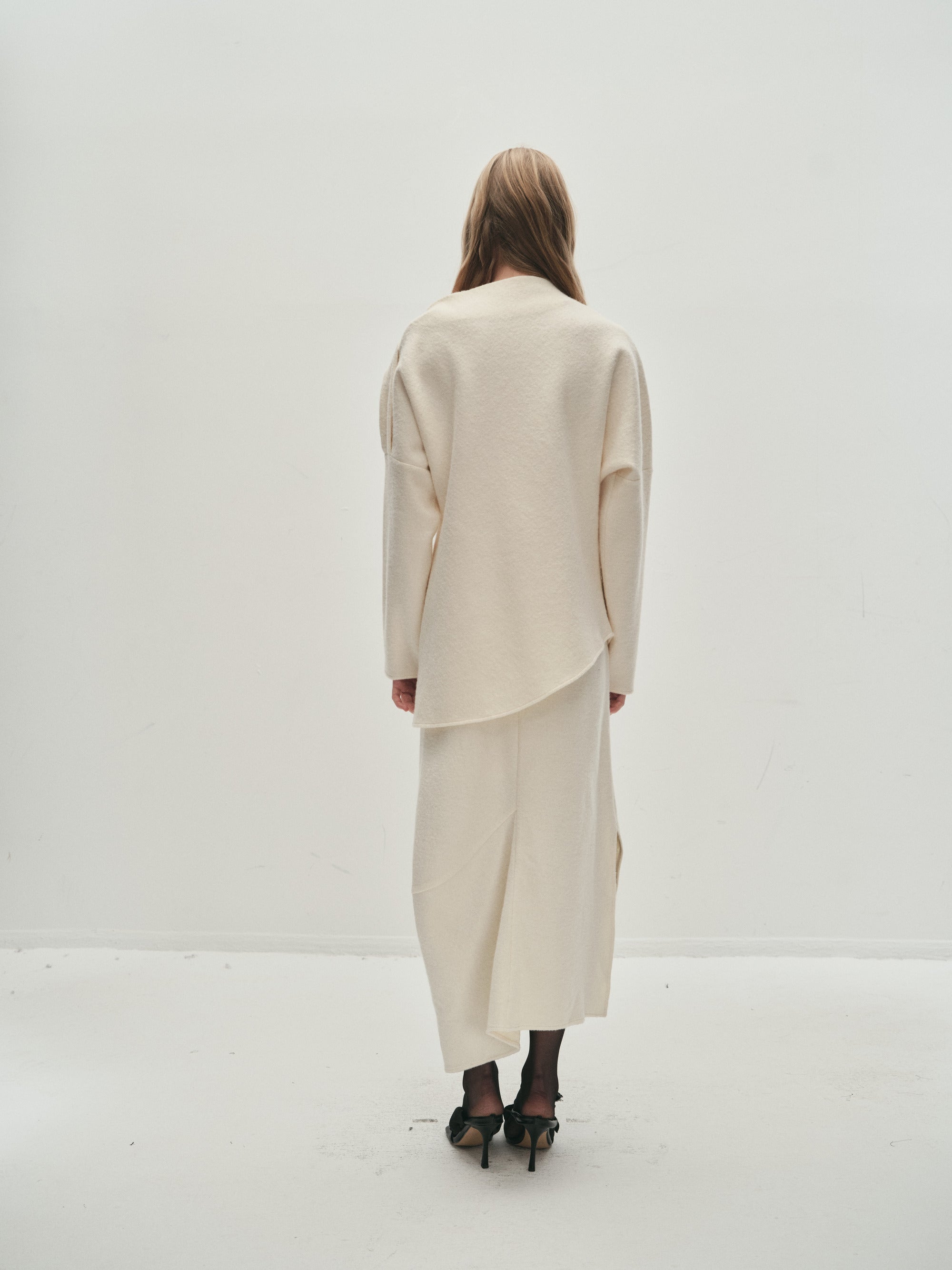 Rhea folded neckline blouse