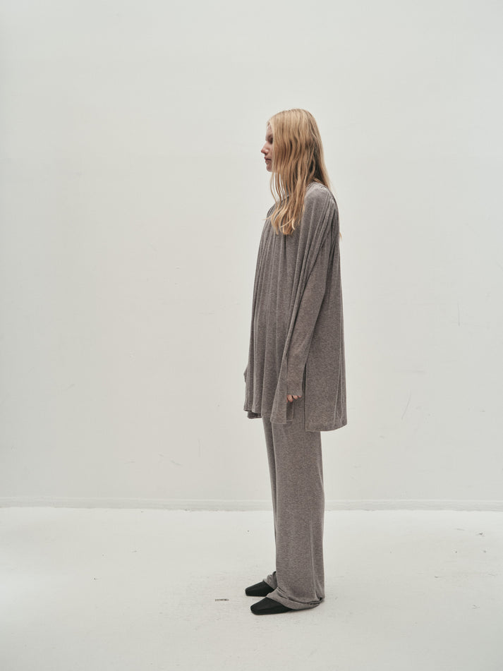 Portia gathered jersey top