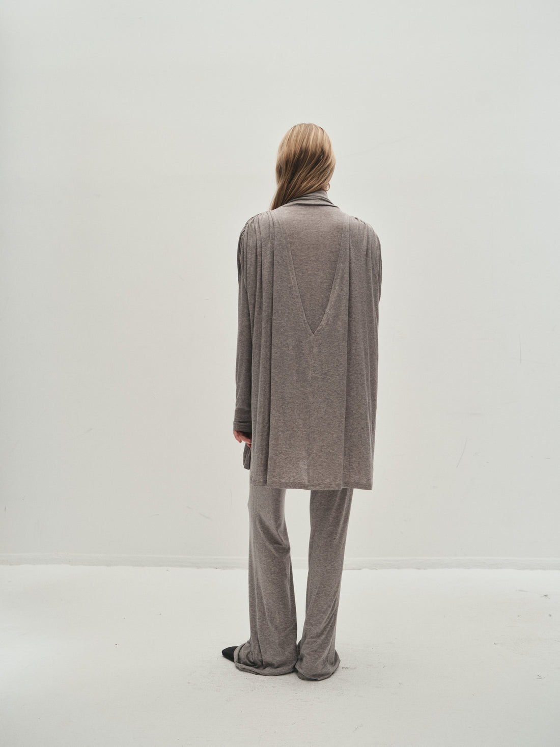 Portia gathered jersey top