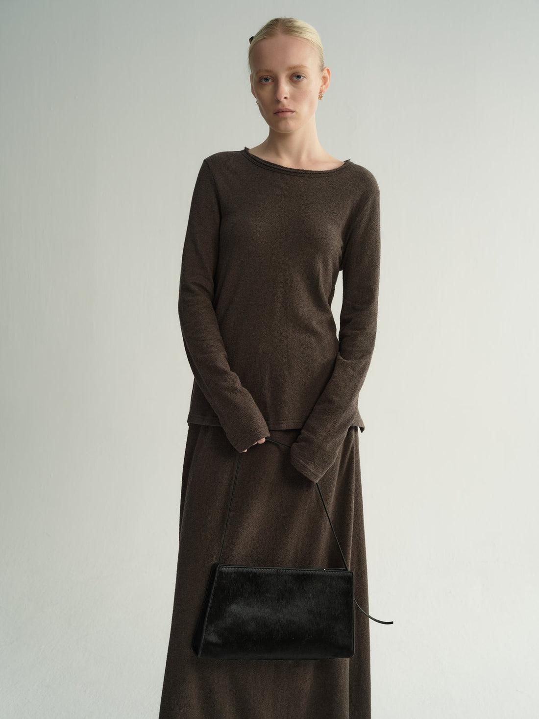 Aven fold jersey top