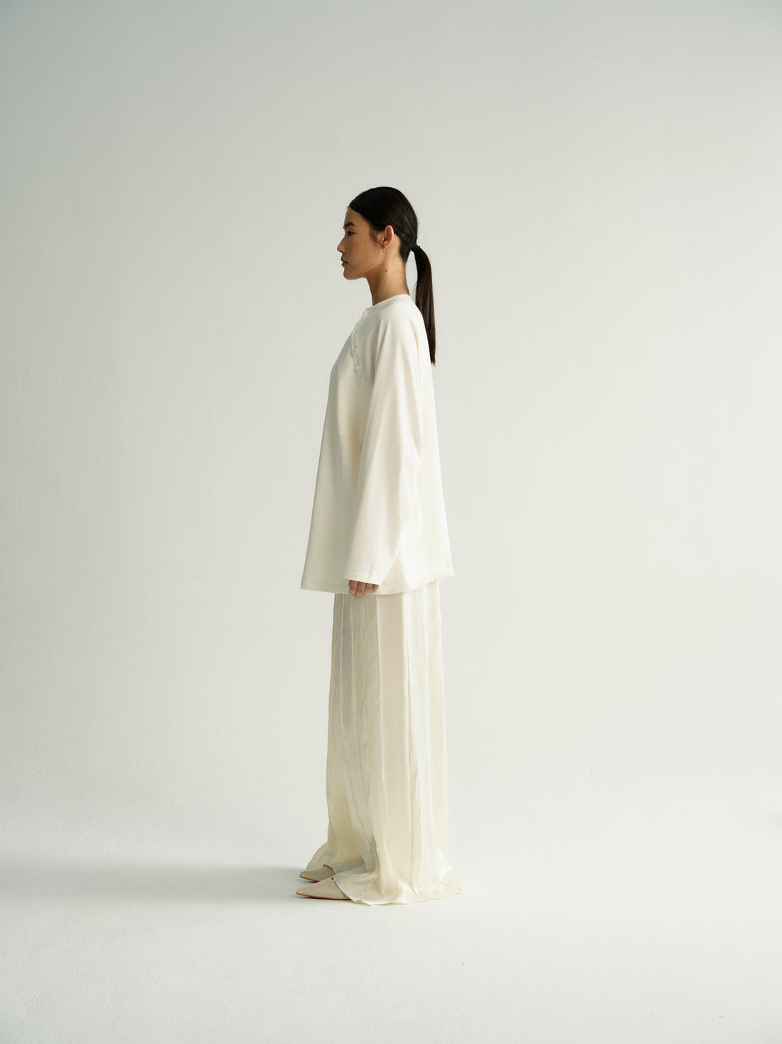 Alma satin trousers