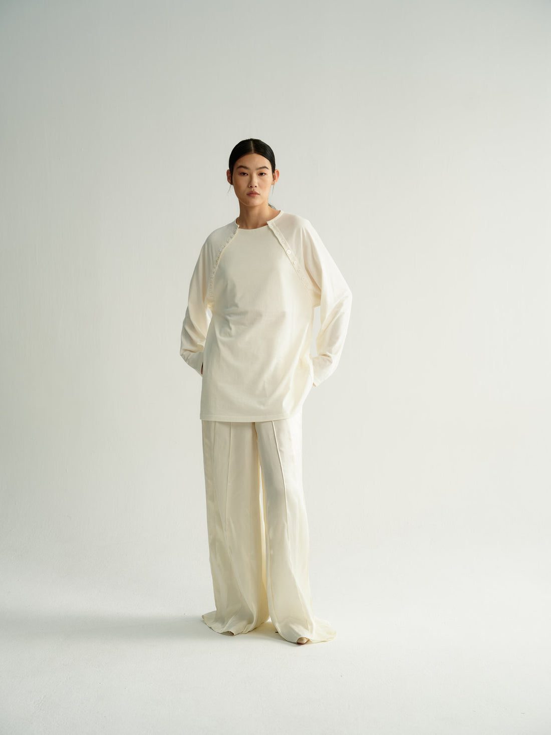 Alma satin trousers
