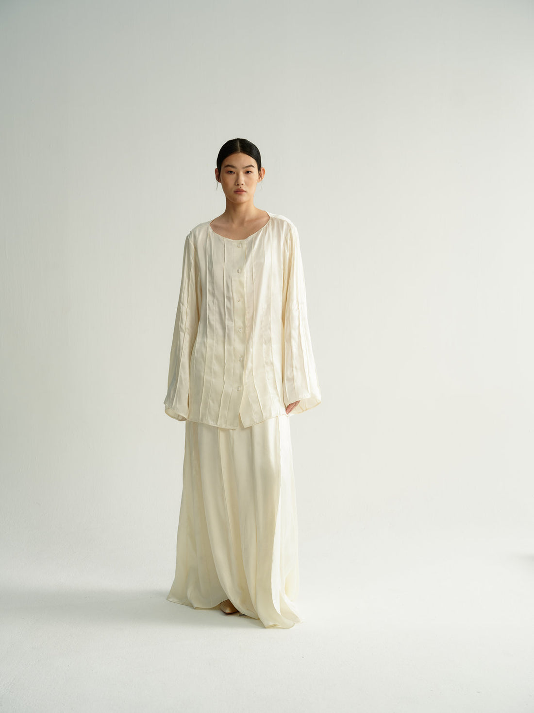 Alma pleated blouse