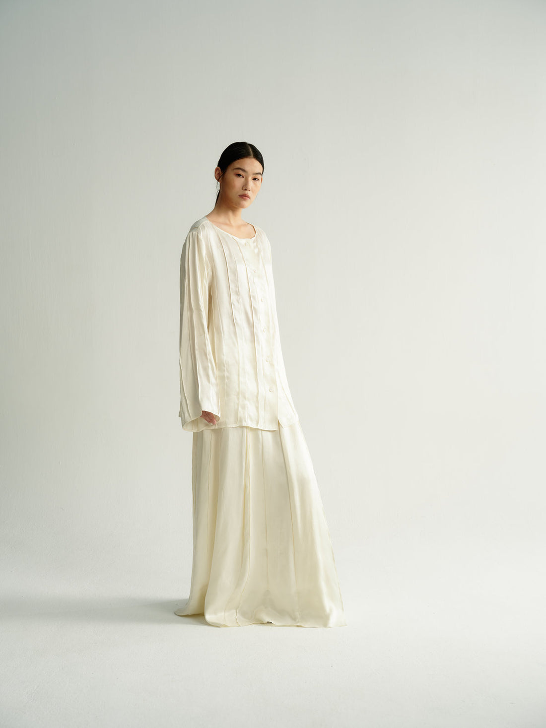 Alma pleated blouse