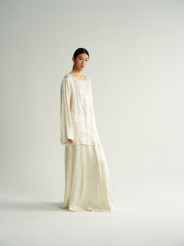 Alma pleated blouse