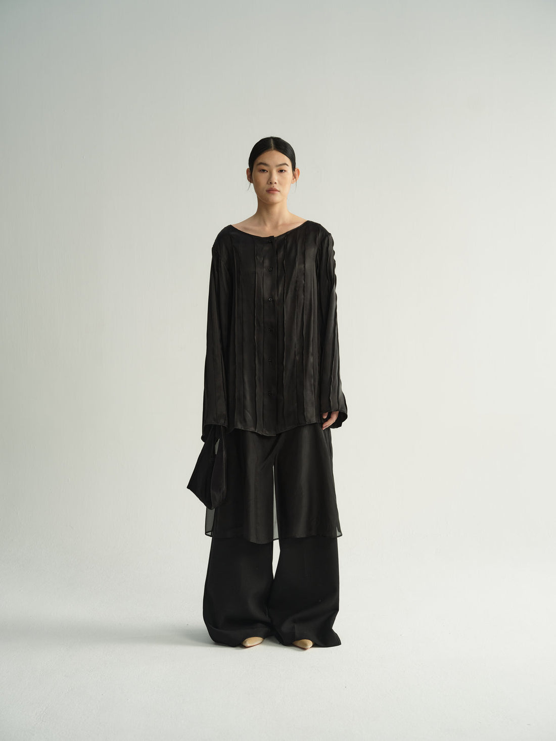 Alma pleated blouse