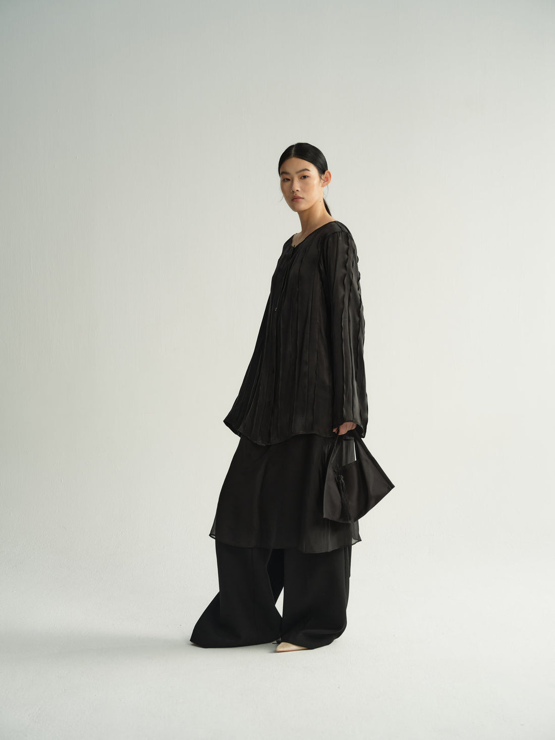 Alma pleated blouse