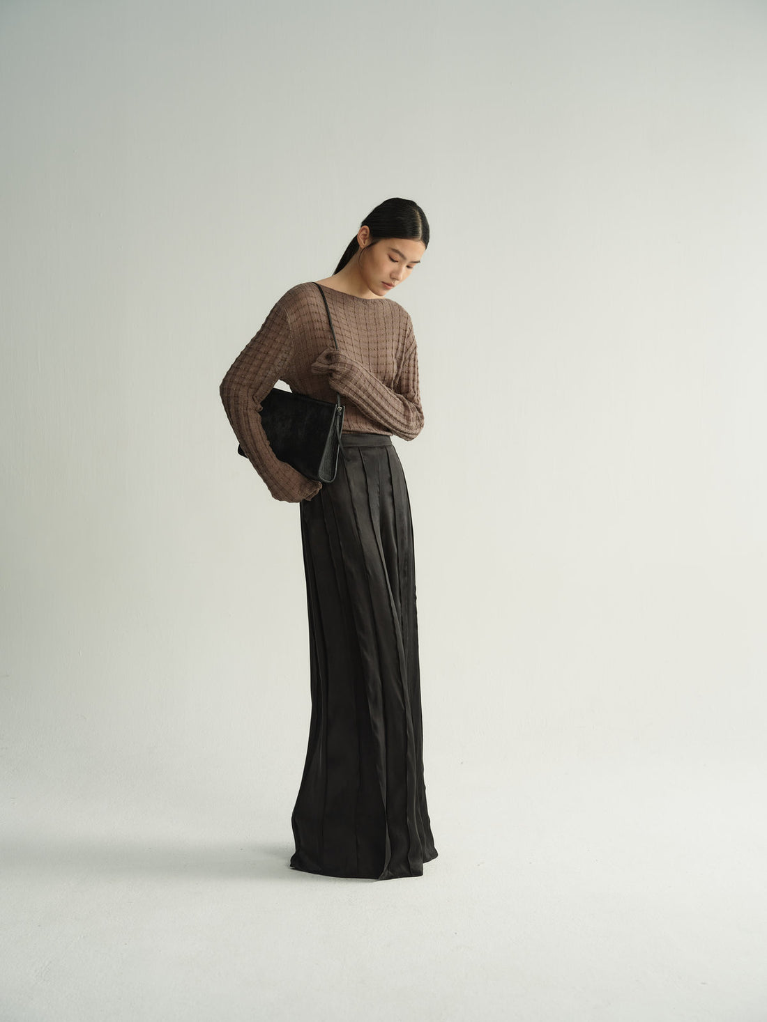 Alma satin trousers