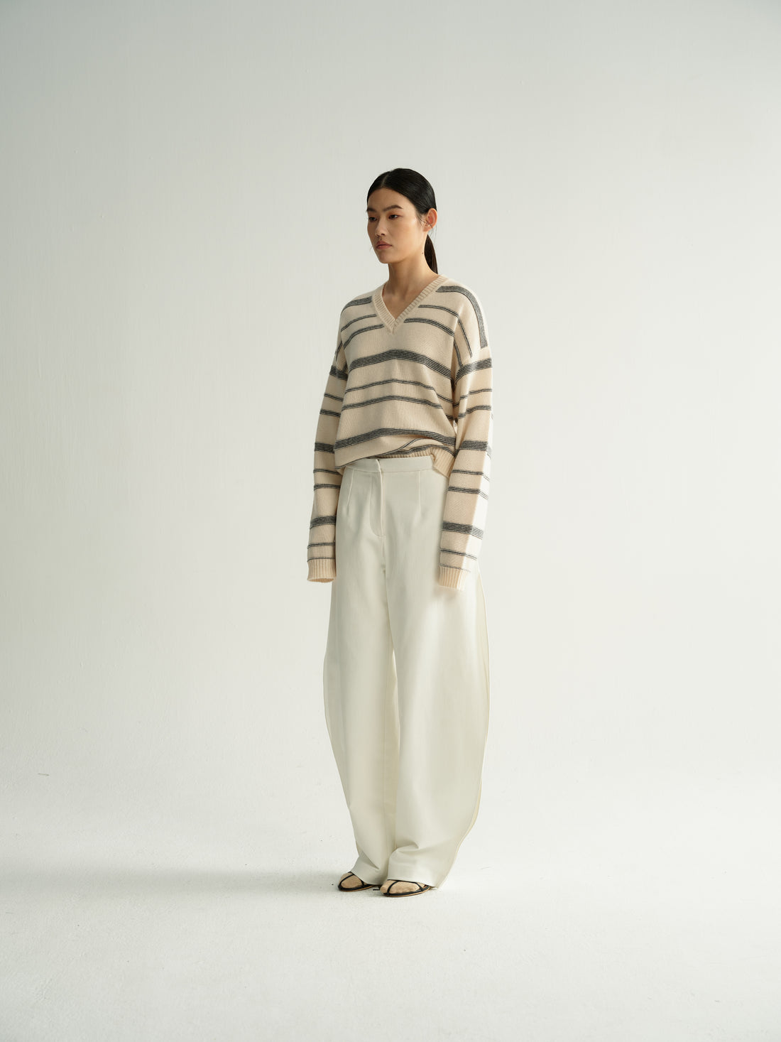 Astra lined cashmere top