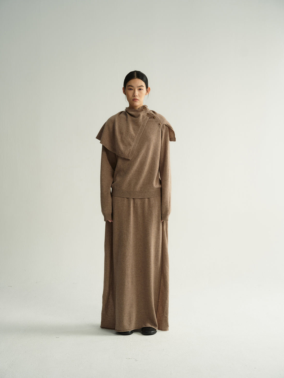 Sindy fold knit skirt