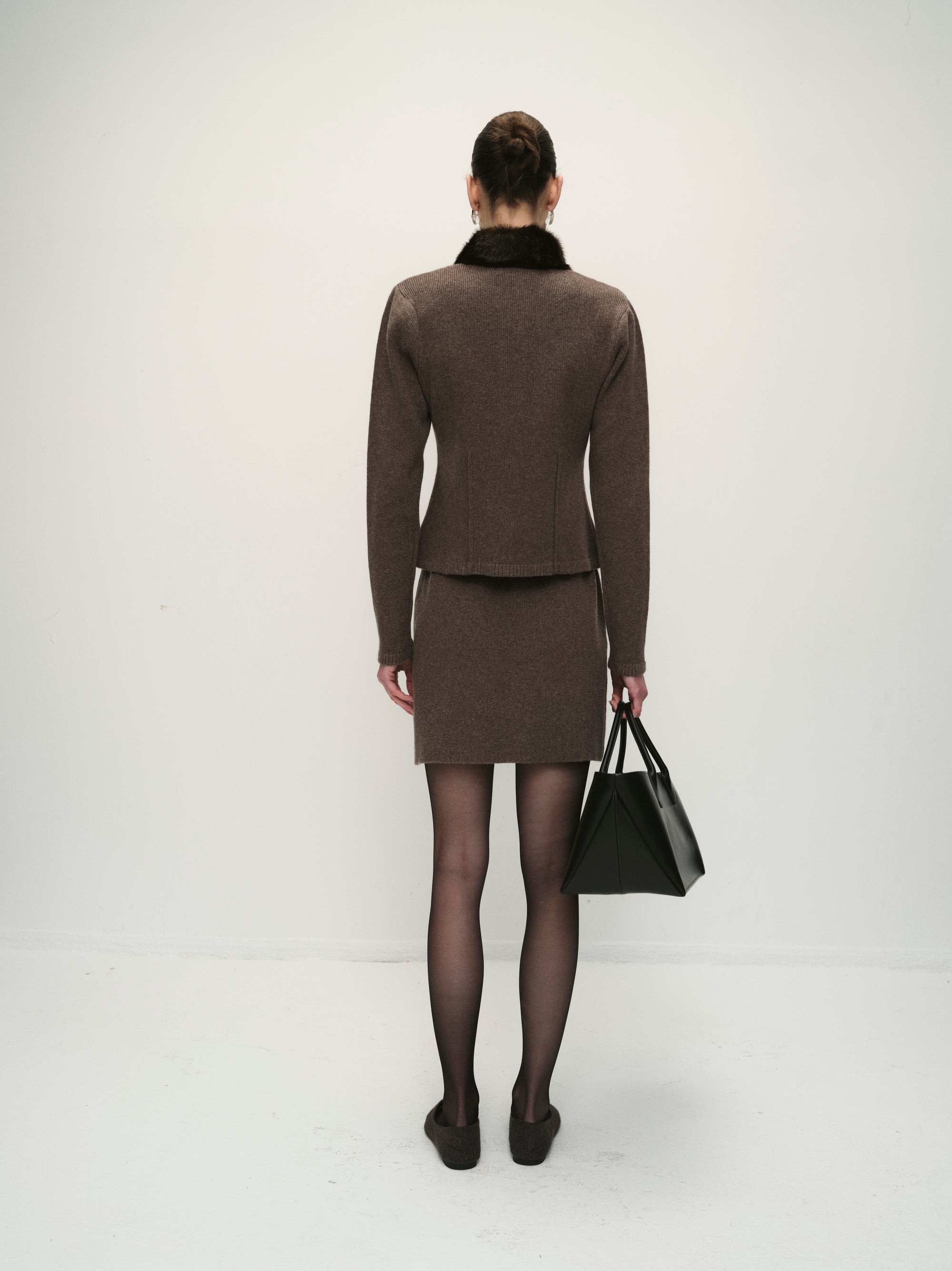 Tatiana cardigan with fur