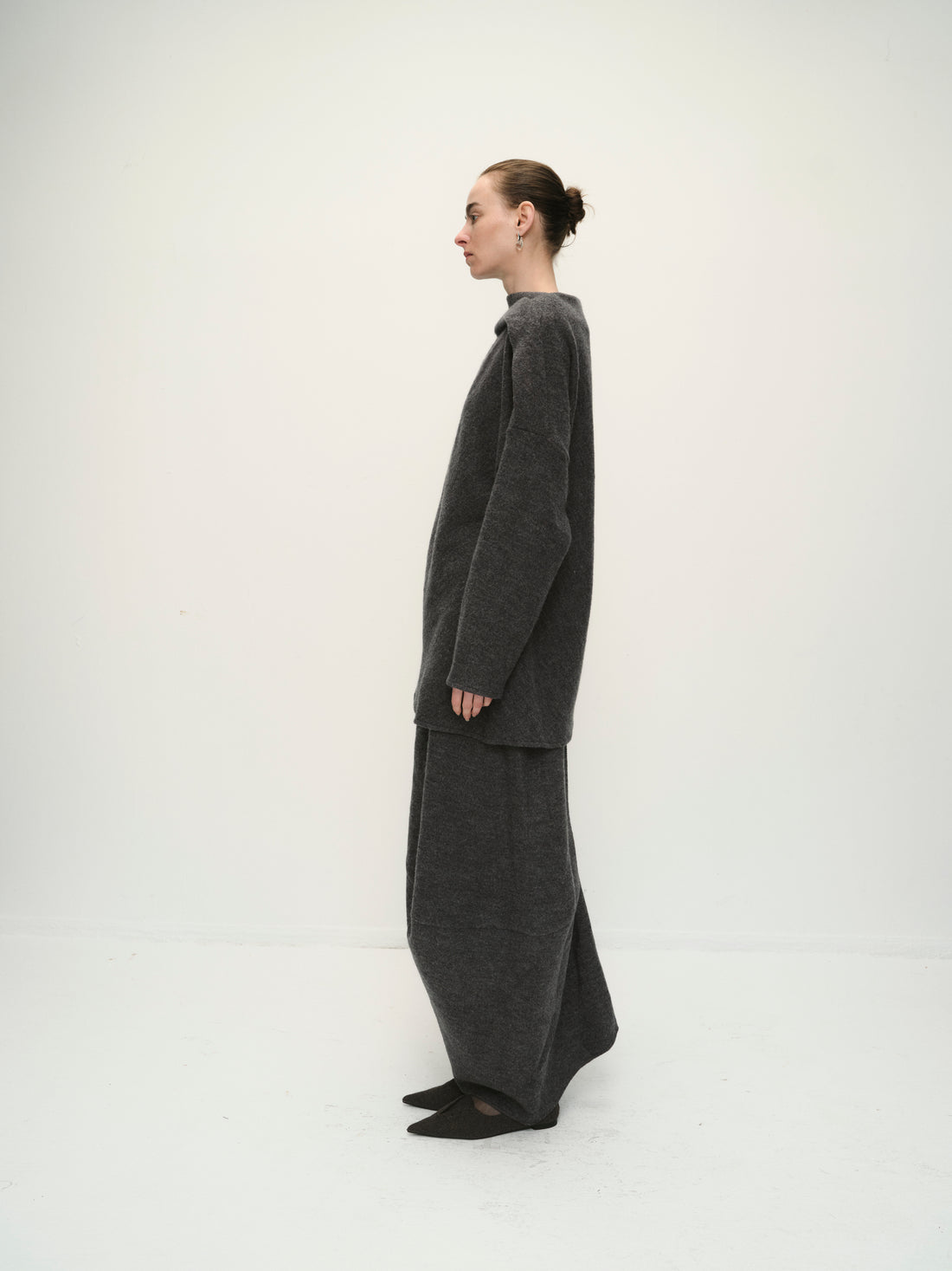 Rhea folded neckline blouse