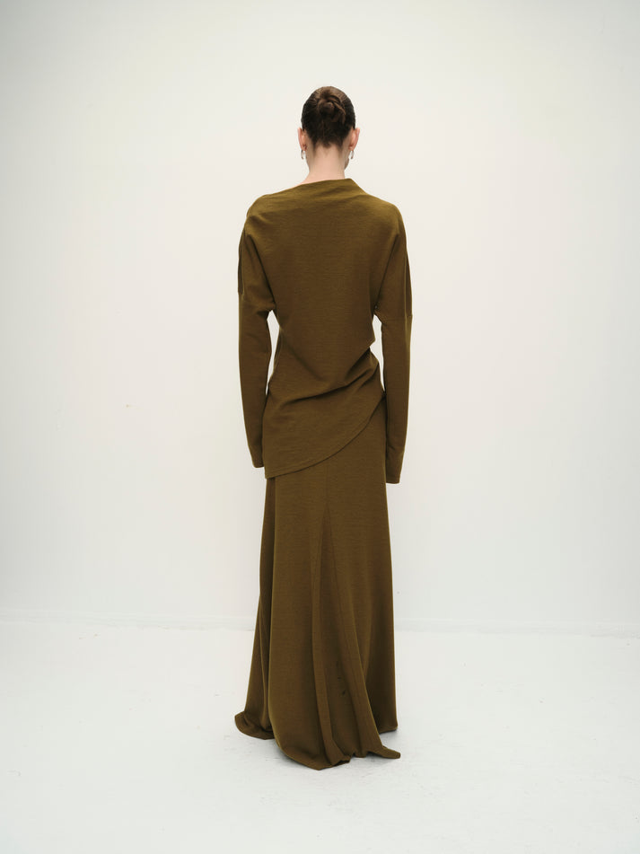 Araki flared skirt