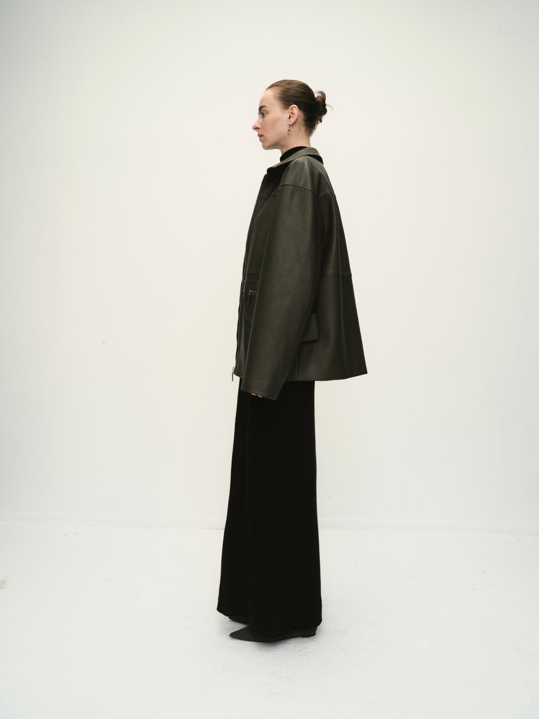 Cosmo midi leather jacket
