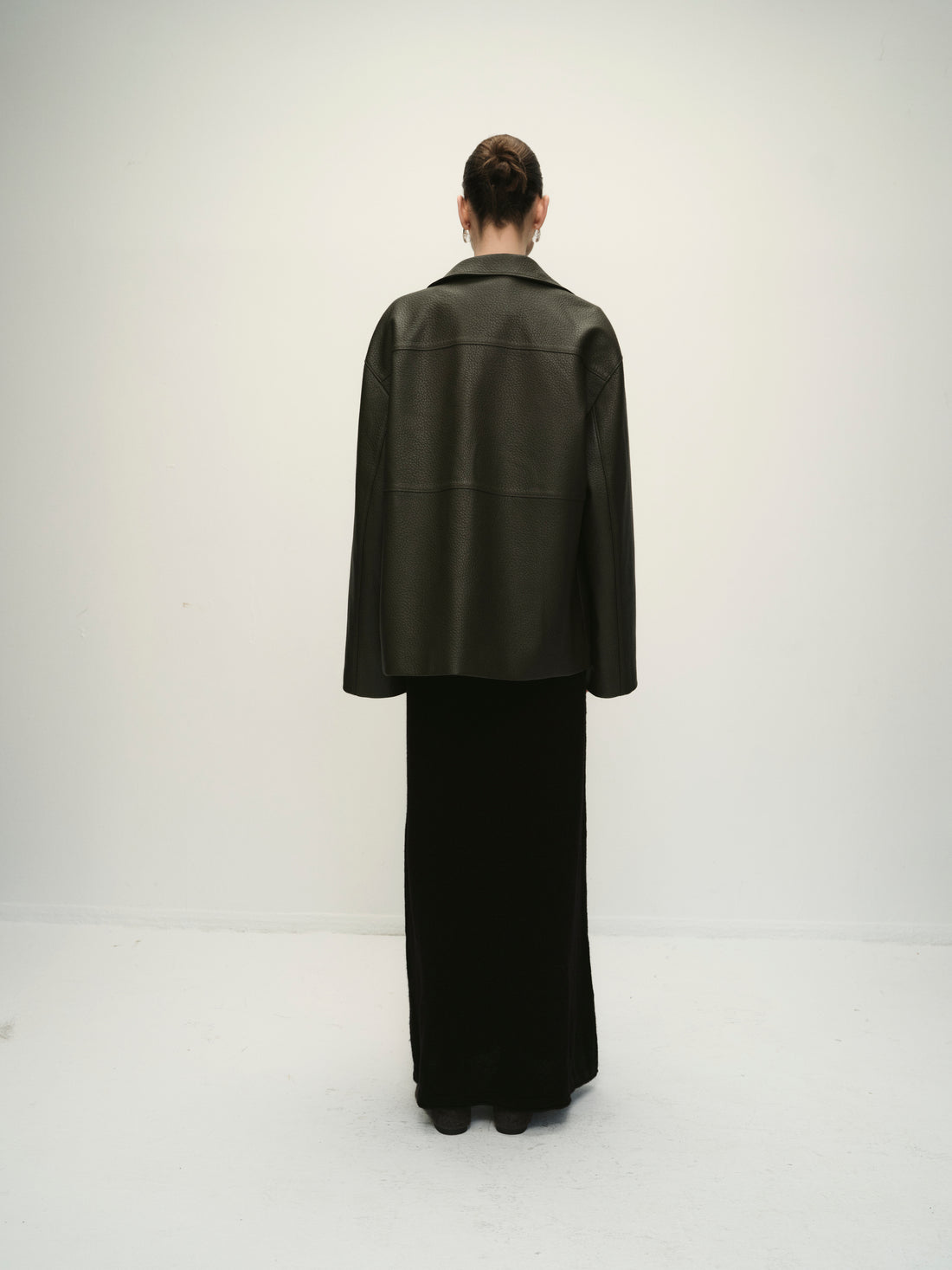 Cosmo midi leather jacket