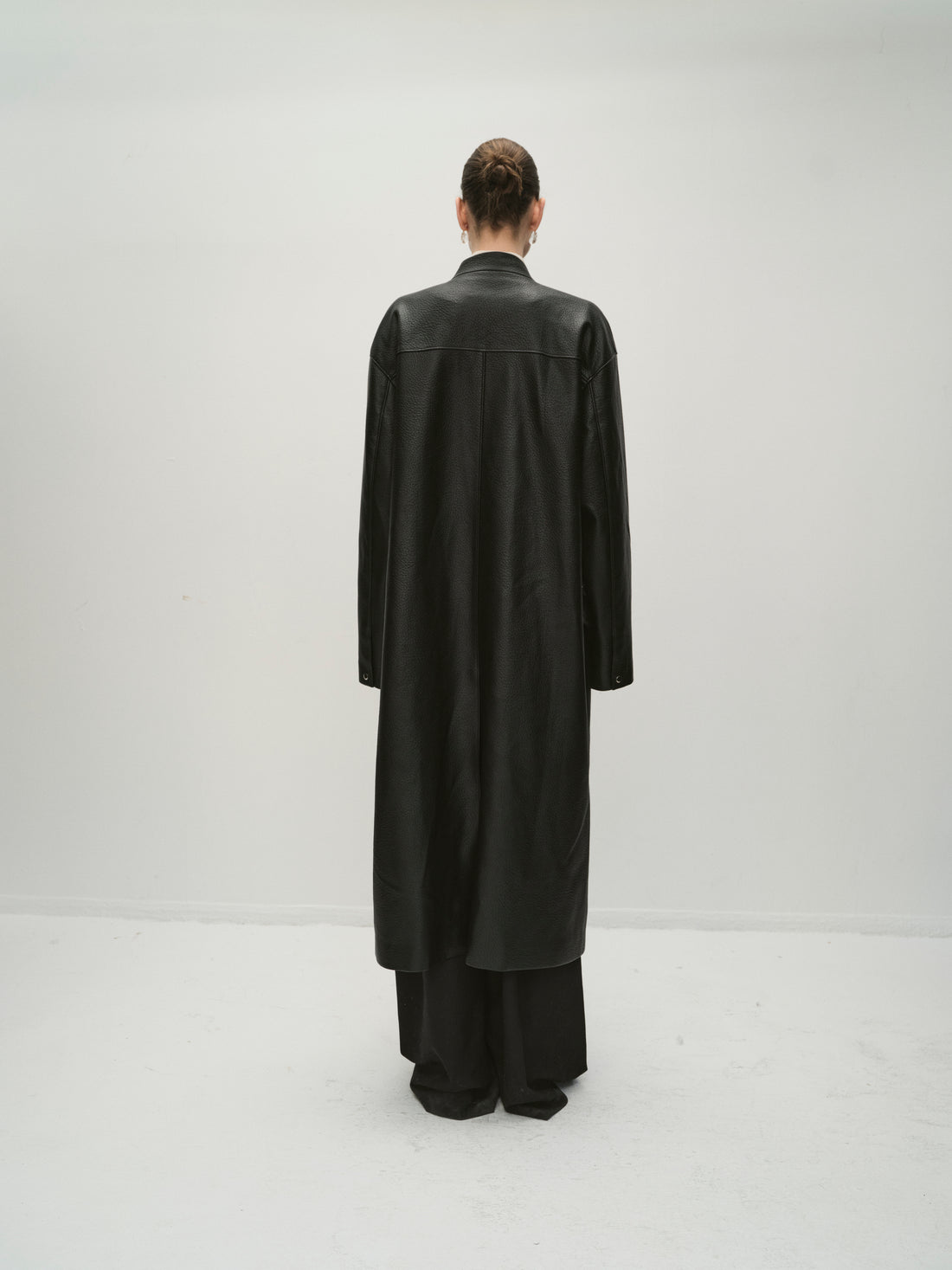 Cosmo long leather jacket