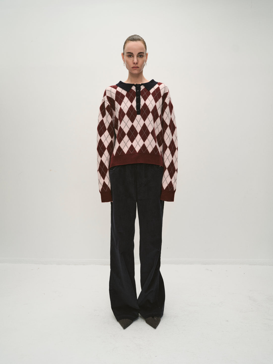 Araki checked knit