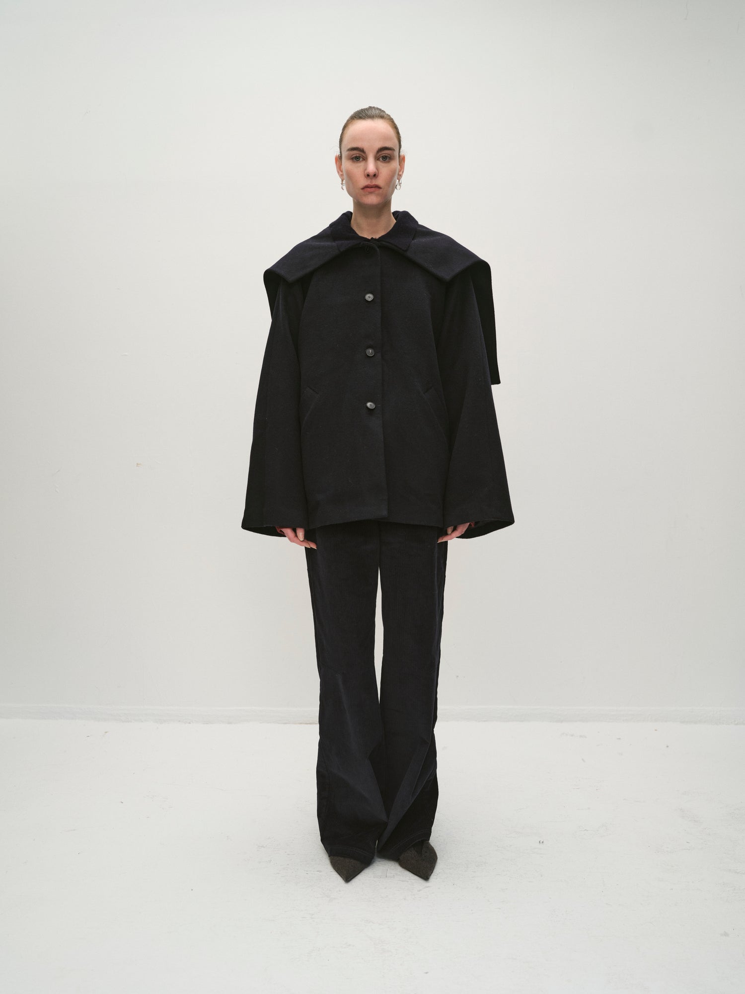 Portia collar coat