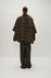 Araki checked cape