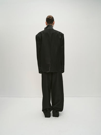 Juliet raw edge blazer