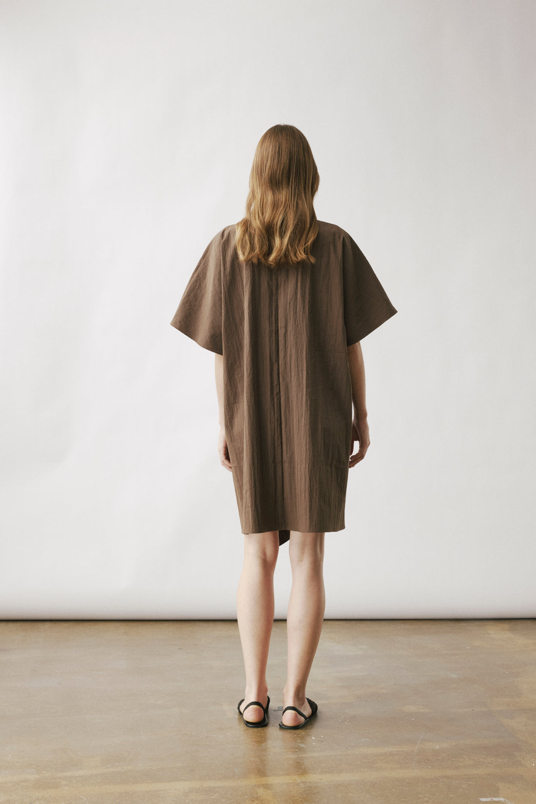 Avana pleat midi dress