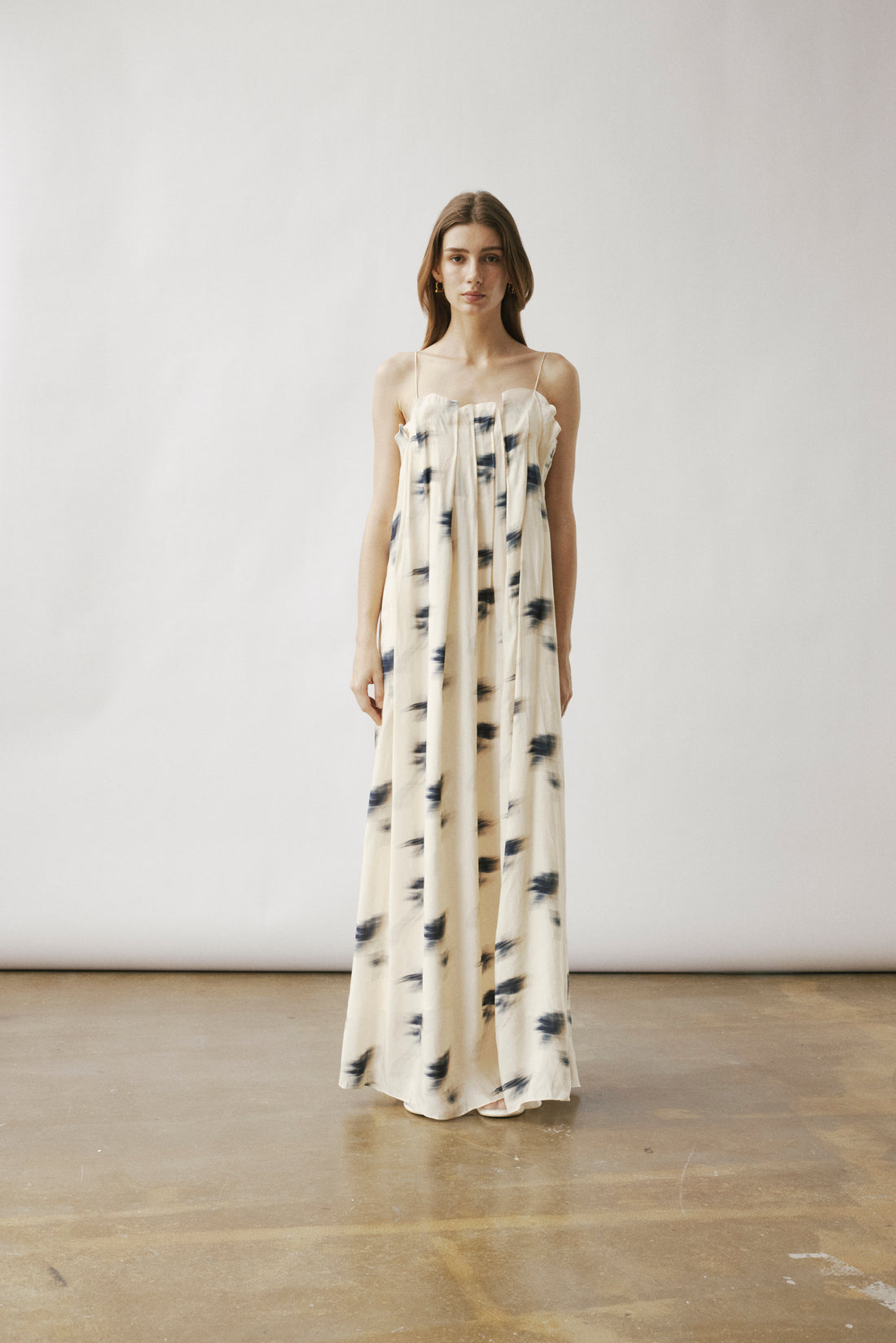 Nili gathered long dress