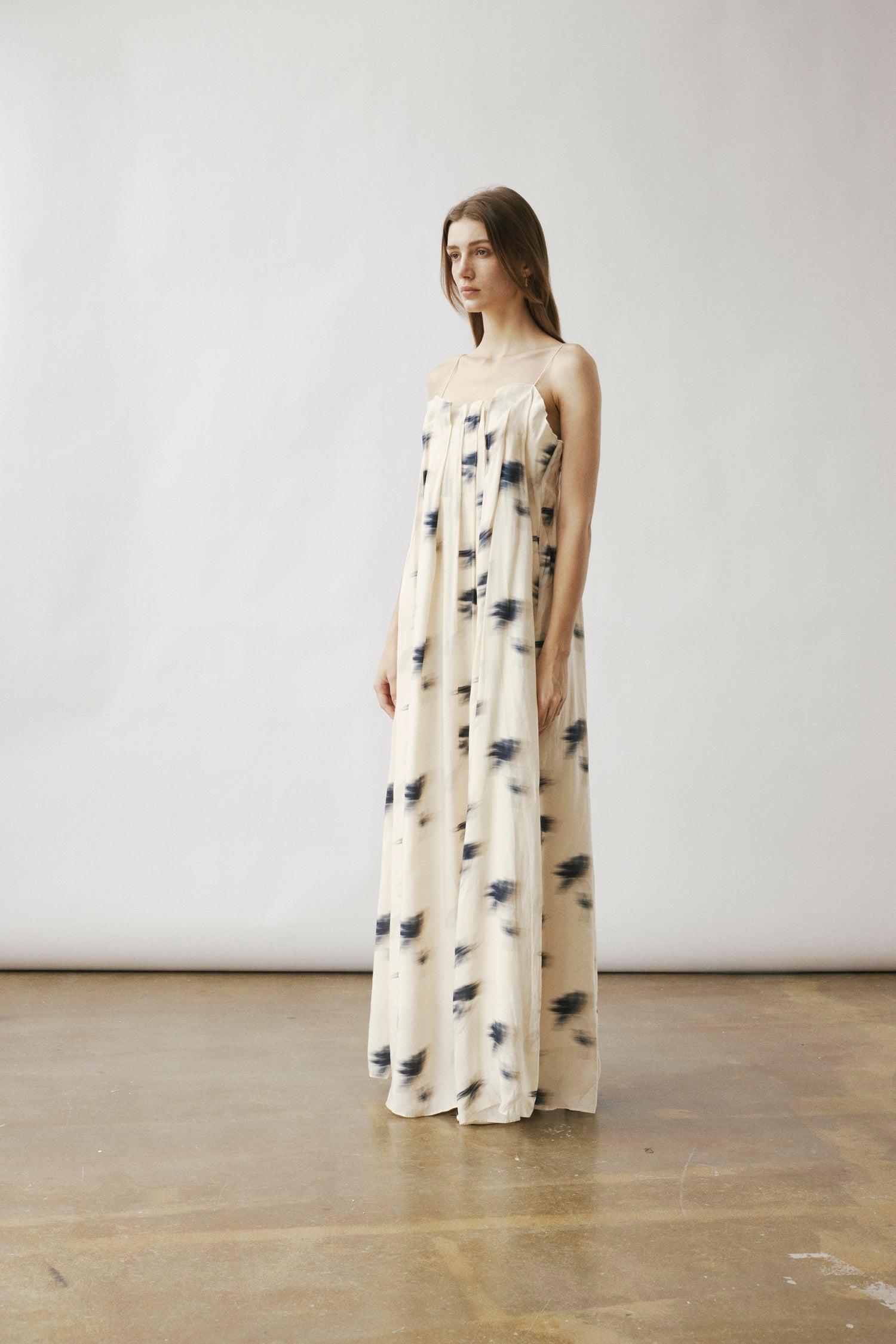 Nili gathered long dress