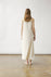 Kalida satin linen dress