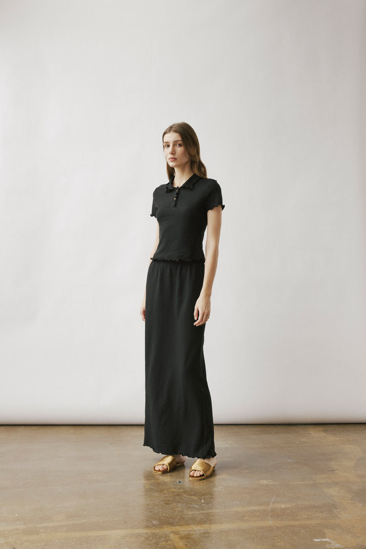 Triti waffle skirt