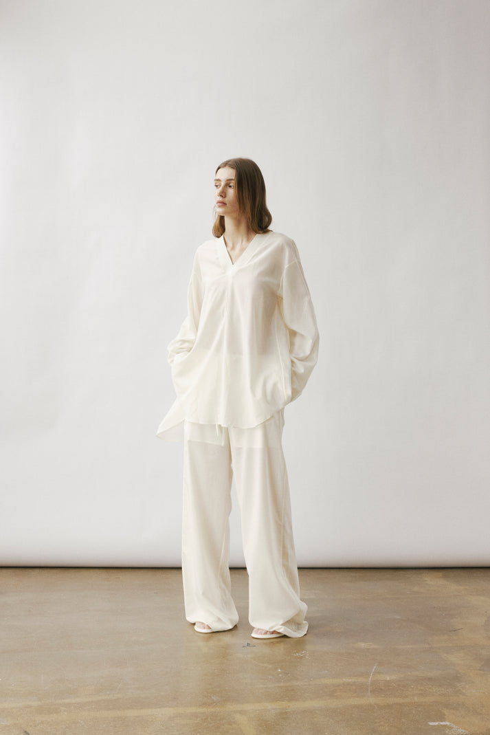 Sataya sheer blouse