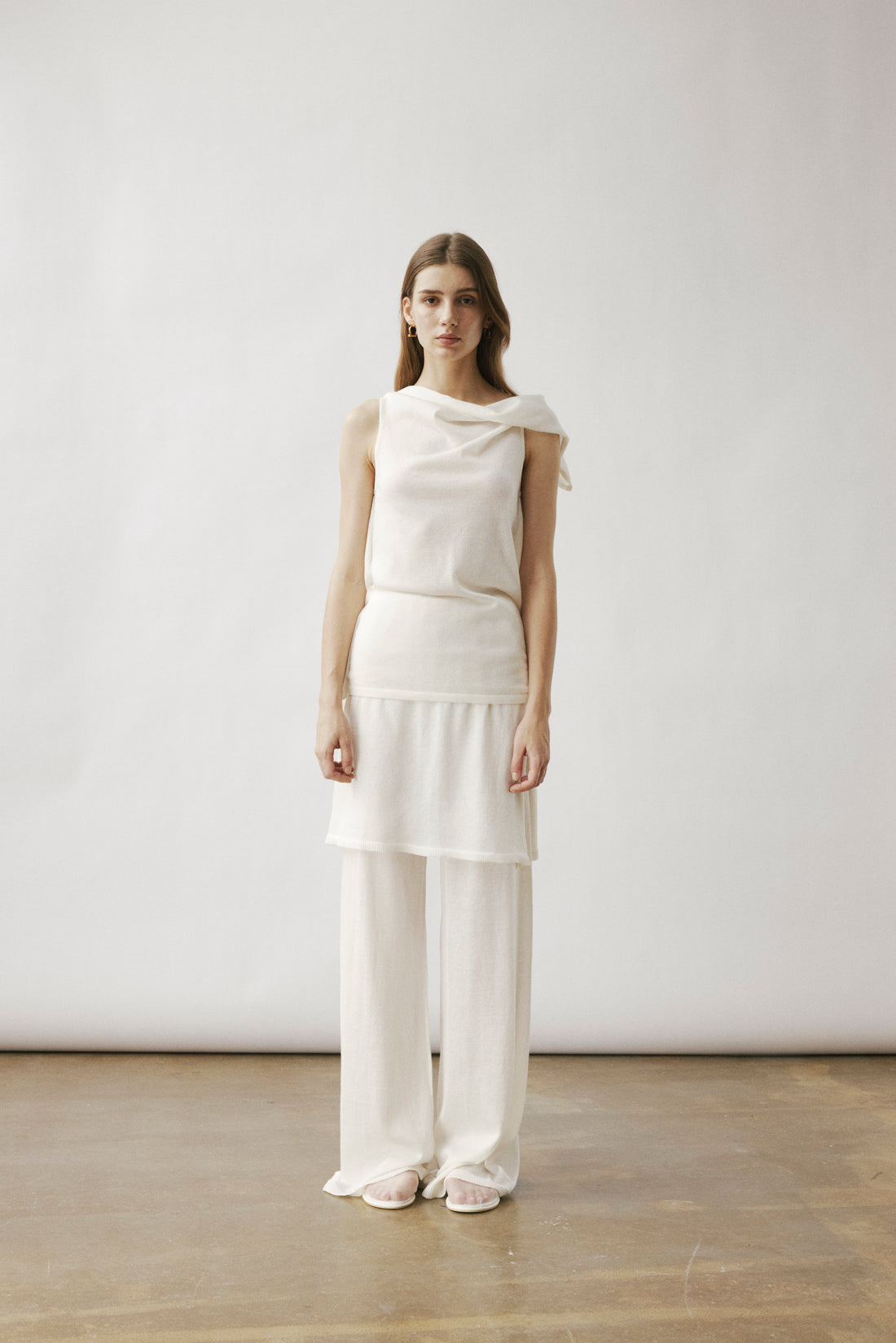 Eos open back knit tank