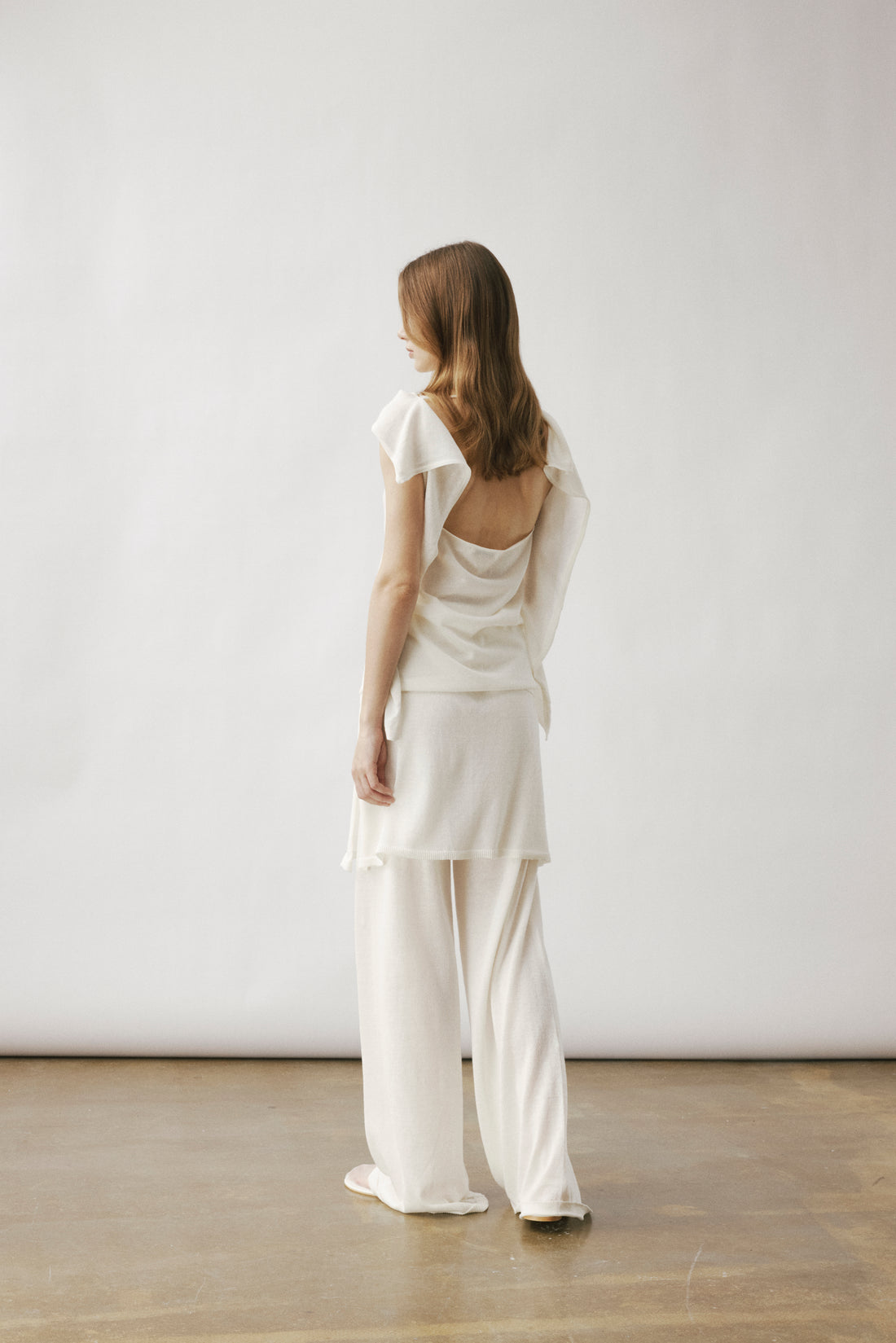 Eos open back knit tank