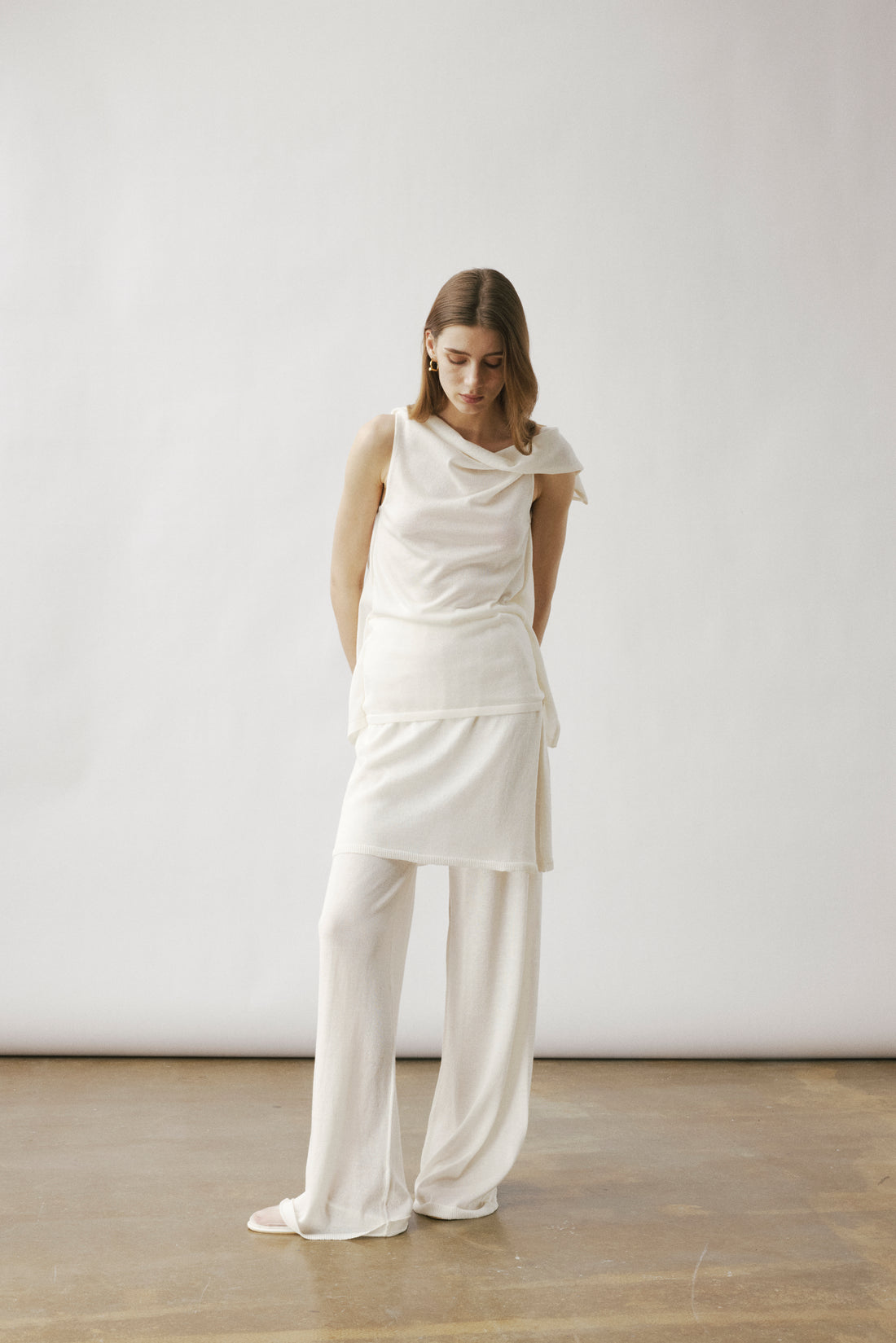 Eos open back knit tank