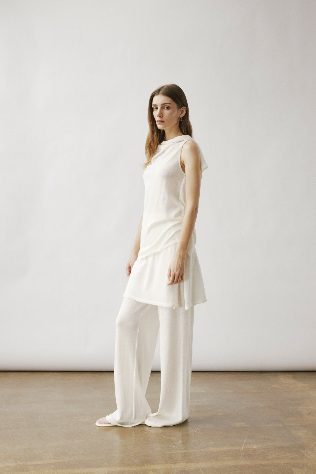 Eos open back knit tank