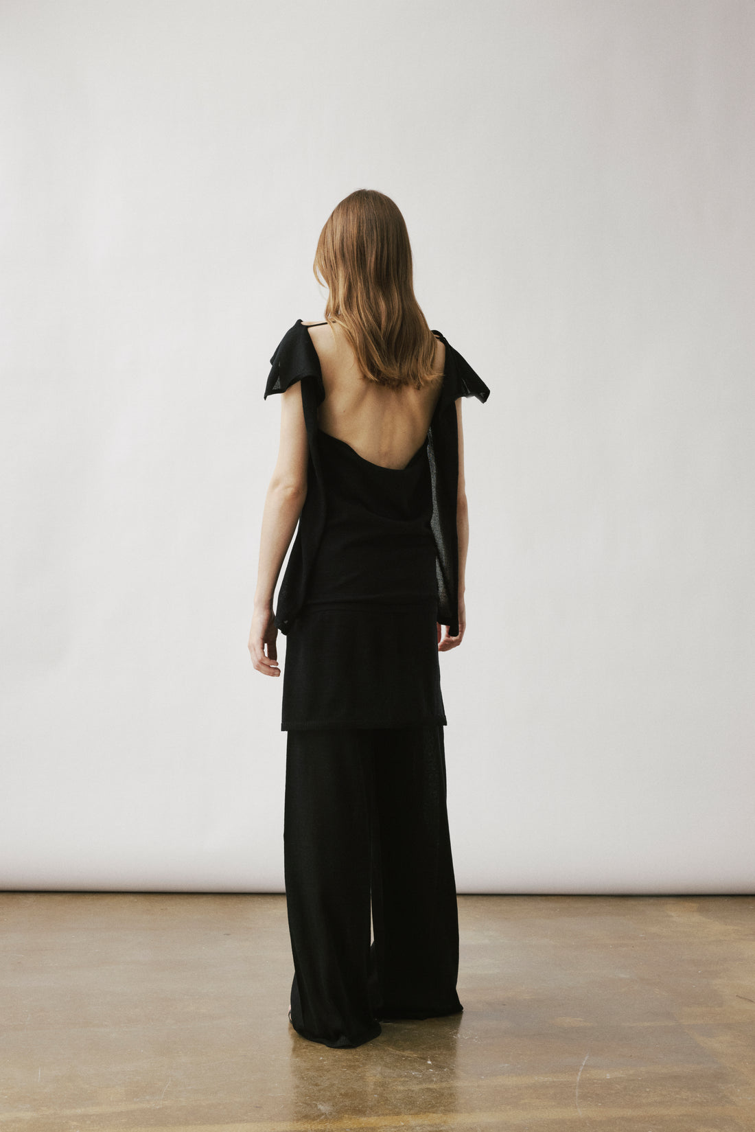 Eos open back knit tank